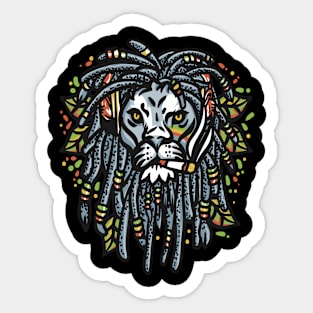 Lion head marijuana Sticker